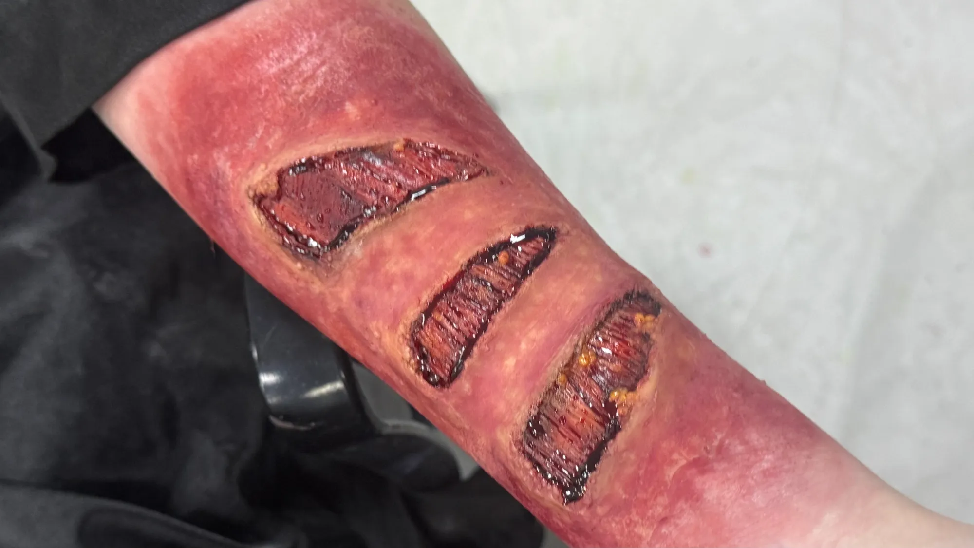 Maquillaje de efectos especiales realizado por Sara